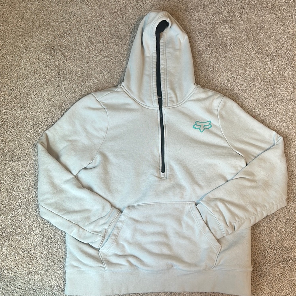 Fox Racing Sasquatch 3/4 Zip Pull Over - Light Grey